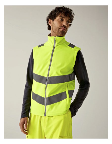 REG-TRB201-Hi-Vis Pro Contract Ablaze Softshell Bodywarmer 2